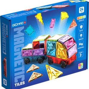 Geomag Magnetic Tiles Gems Vehicles 24pcs.