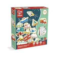 Hape Early Explorer Ξύλινο Magnetic Vehicles Set