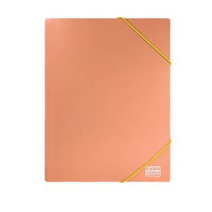 Double Ντοσιέ λάστιχο ΠΑΣΤΕΛ 25x35 - Πορτοκαλί