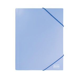 Double Ντοσιέ λάστιχο ΠΑΣΤΕΛ 25x35 - Γαλάζιο
