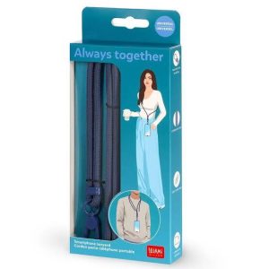 Legami Smartphone Lanyard - Always Together (Blueberry)