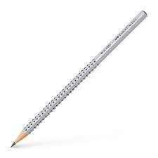 Μολύβι Γραφίτη Faber Castell Grip 2001 B - Ασημί / Γκρι