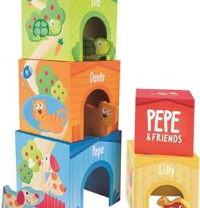 Hape Friendship Tower - Ο Πέπε & Οι Φίλοι Του Σχηματίζουν Τον Πύργο Της Φιλίας - 9Τεμ.